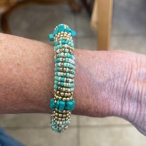 MYRA-Great Valley Beaded Bracelet In Turquoise